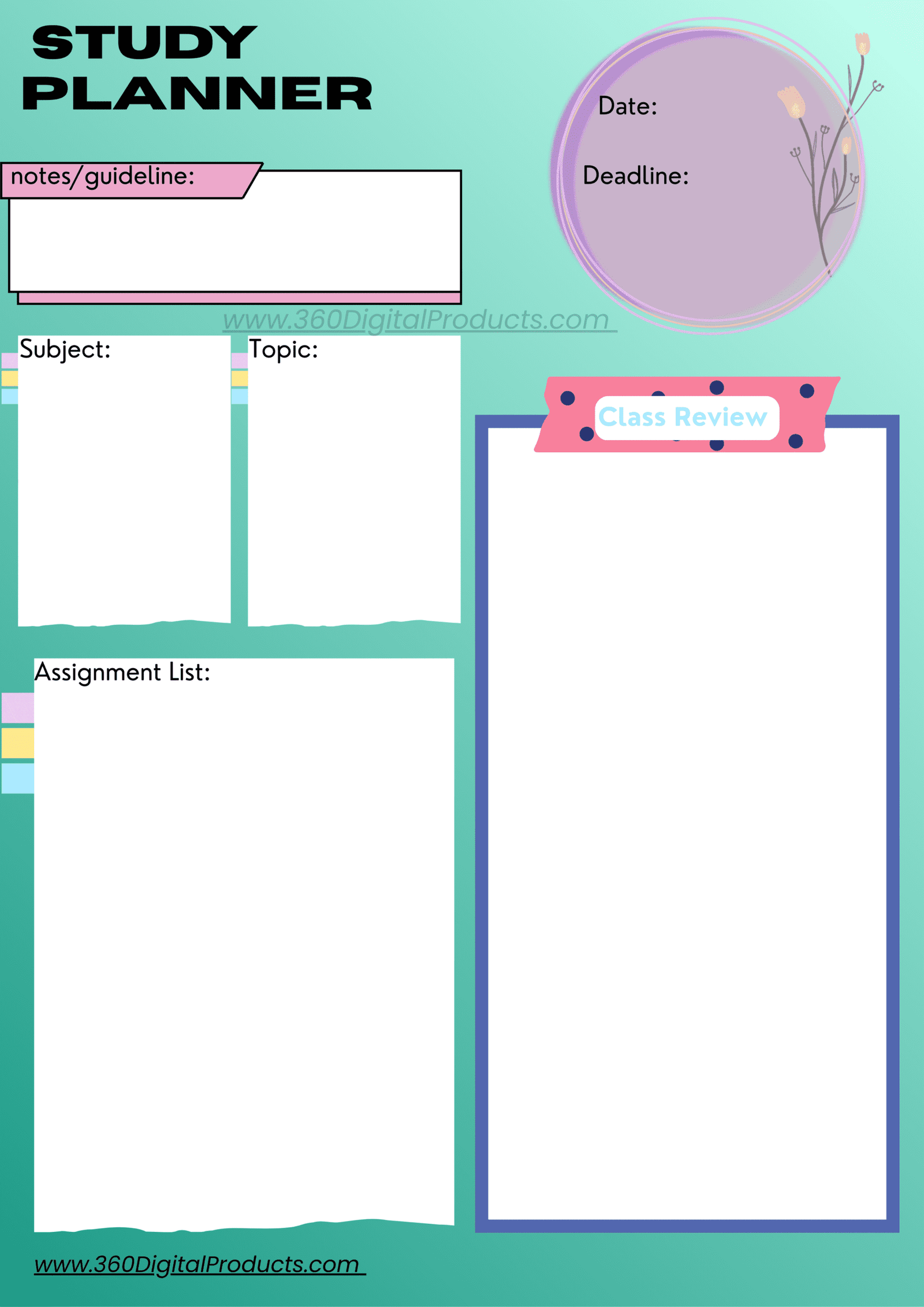 Personal Productivity Kit, TEMPLATES,